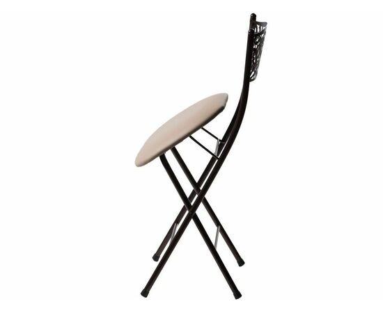 Стул складной Стефани ДП2-04, кожзам Линкольн беж, каркас арабискат, изображение 4 | Интернет магазин мебели и декора LifeDekor