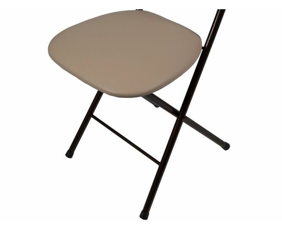 Стул складной Стефани ДП2-04, кожзам Линкольн беж, каркас арабискат, изображение 5 | Интернет магазин мебели и декора LifeDekor