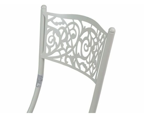 Стул складной Стефани ДП2-04, кожзам Линкольн беж, каркас белый матовый, изображение 6 | Интернет магазин мебели и декора LifeDekor