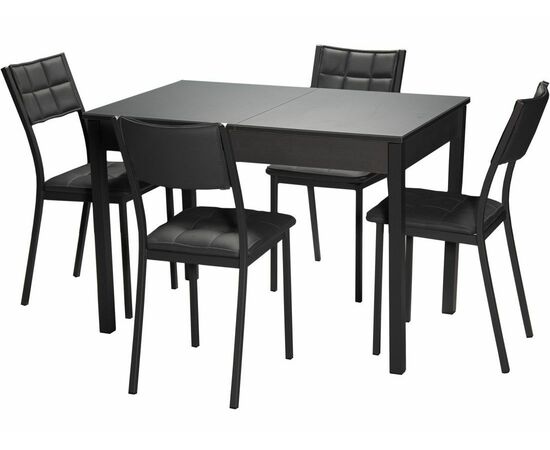 Стул Дункан ДП2-20, Bengal серый, каркас графит, изображение 5 | Интернет магазин мебели и декора LifeDekor