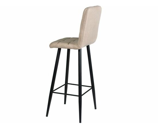 Стул ДП2-08 «Барный» М106 ткань «Канди Крем», каркас черный матовый, изображение 3 | Интернет магазин мебели и декора LifeDekor