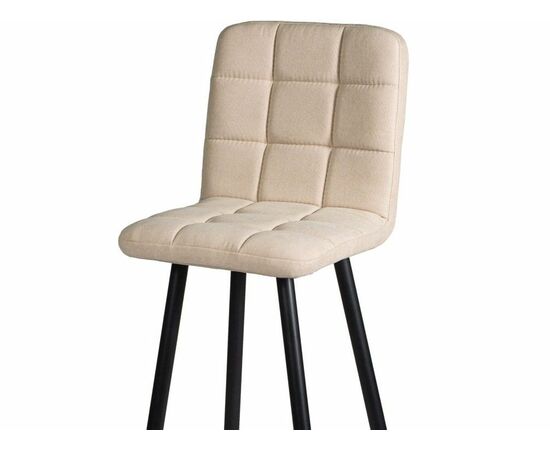 Стул ДП2-08 «Барный» М106 ткань «Канди Крем», каркас черный матовый, изображение 5 | Интернет магазин мебели и декора LifeDekor