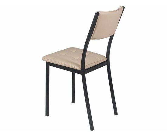 Стул Дункан ДП2-20, Линкольн беж, каркас черный матовый, изображение 3 | Интернет магазин мебели и декора LifeDekor