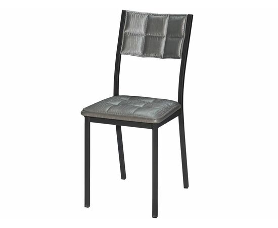 Стул Дункан ДП2-20, Bengal серый, каркас графит, изображение 2 | Интернет магазин мебели и декора LifeDekor