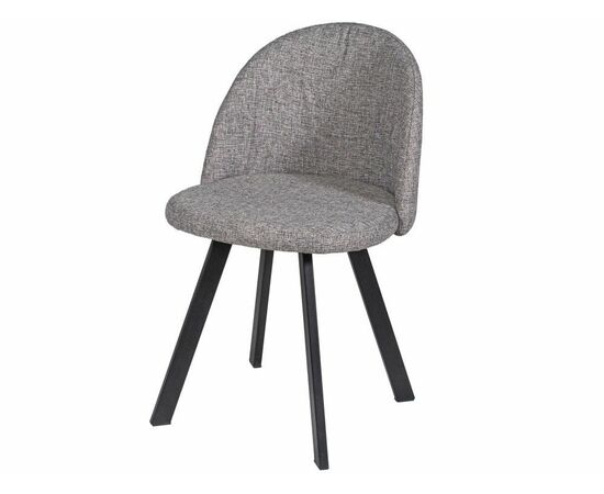 Стул ДП2-25 «Спайдер», рогожка «Графит», каркас черный матовый, изображение 2 | Интернет магазин мебели и декора LifeDekor