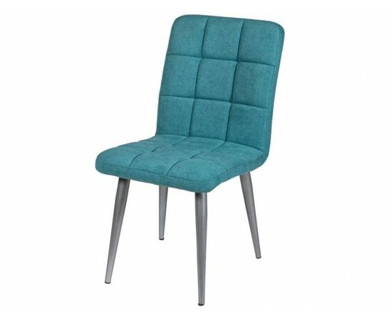 Стул ДП2-17 «Даллас», ткань «Канди Аквамарин», каркас металлик | Интернет магазин мебели и декора LifeDekor