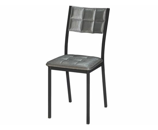 Стул Дункан ДП2-20, Bengal серый, каркас графит | Интернет магазин мебели и декора LifeDekor