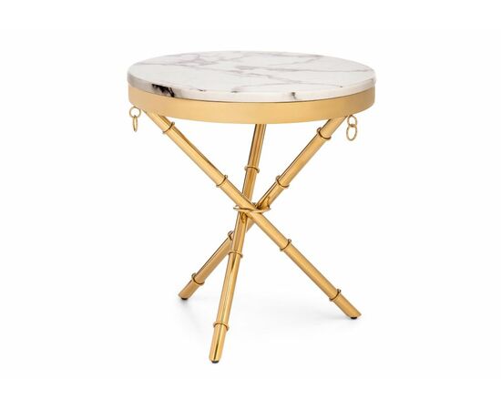 Журнальный стол Monika 50х55 marble / gold | Интернет магазин мебели и декора LifeDekor