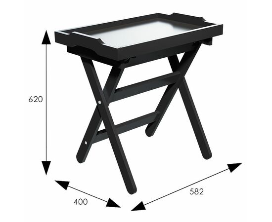 Столик с подносом Лотос венге Л, изображение 2 | Интернет магазин мебели и декора LifeDekor