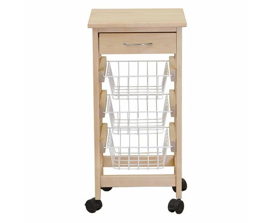 Тумба с ящиком и корзинами лак, изображение 3 | Интернет магазин мебели и декора LifeDekor