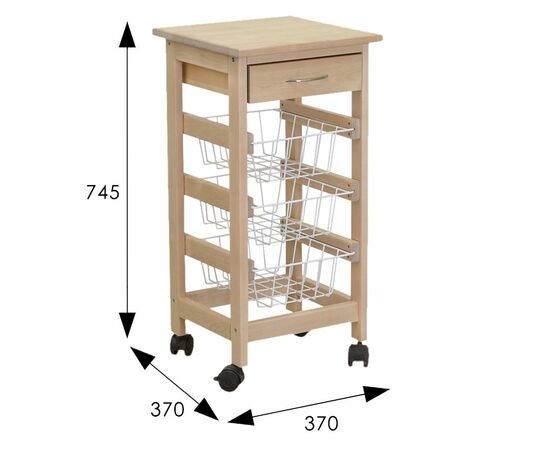 Тумба с ящиком и корзинами лак, изображение 7 | Интернет магазин мебели и декора LifeDekor