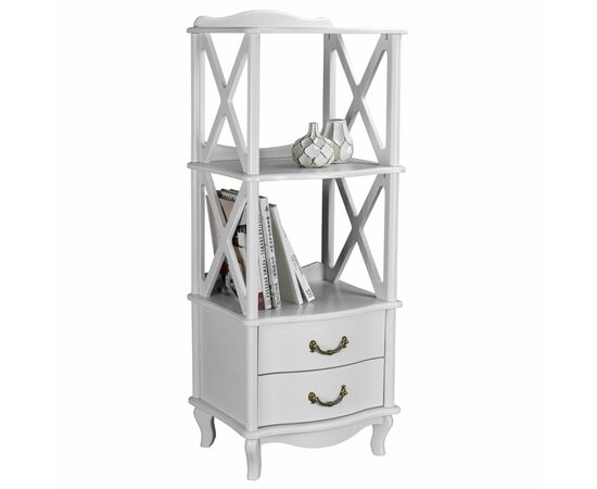 Этажерка Джульетта 2 уровня, молочный дуб Л, изображение 4 | Интернет магазин мебели и декора LifeDekor