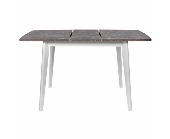 Стол Oslo раскладной 120-160x80x76см, Мрамор Сиена, белый, изображение 3 | Интернет магазин мебели и декора LifeDekor