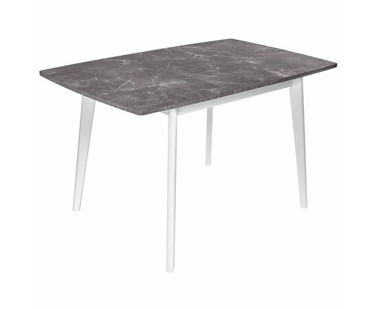 Стол Oslo раскладной 120-160x80x76см, Мрамор Сиена, белый | Интернет магазин мебели и декора LifeDekor