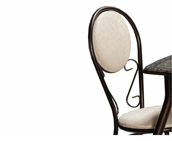 Стул «Ретро» ДП2-23, кожзам Bengal белый, каркас Арабискат, изображение 5 | Интернет магазин мебели и декора LifeDekor