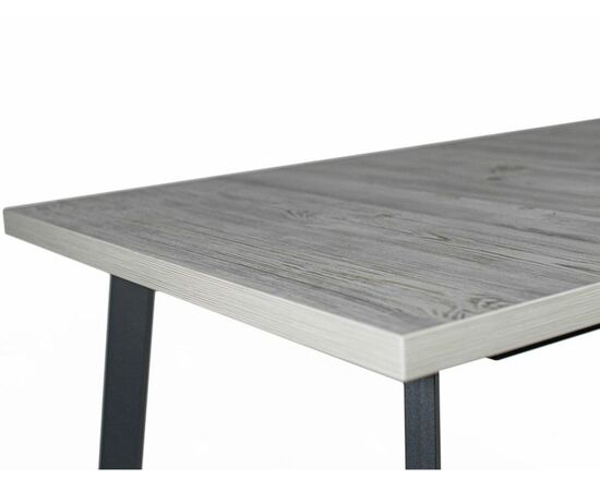 Обеденная группа (Стол Каспер и 4 стула Спайдер), ткань рогожка Графит, изображение 7 | Интернет магазин мебели и декора LifeDekor