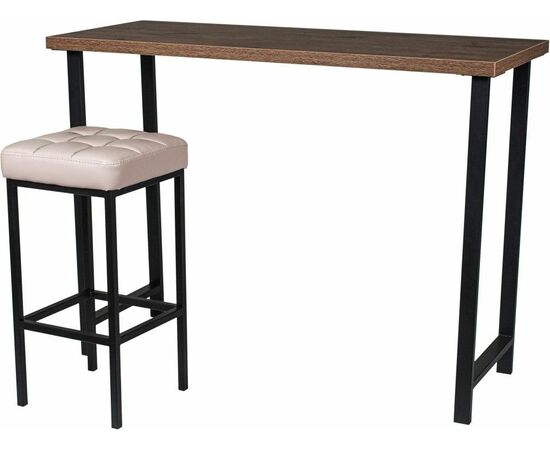 Обеденная группа (Консоль барная и 2 стула Камелот), кожзам беж, изображение 4 | Интернет магазин мебели и декора LifeDekor