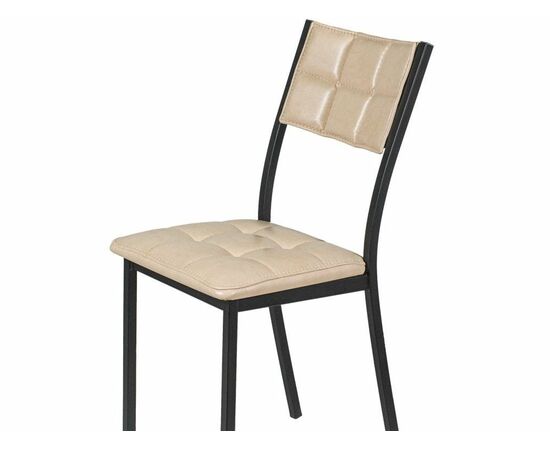 Стул Дункан ДП2-20, Pegas бежевый, каркас черный матовый, изображение 4 | Интернет магазин мебели и декора LifeDekor