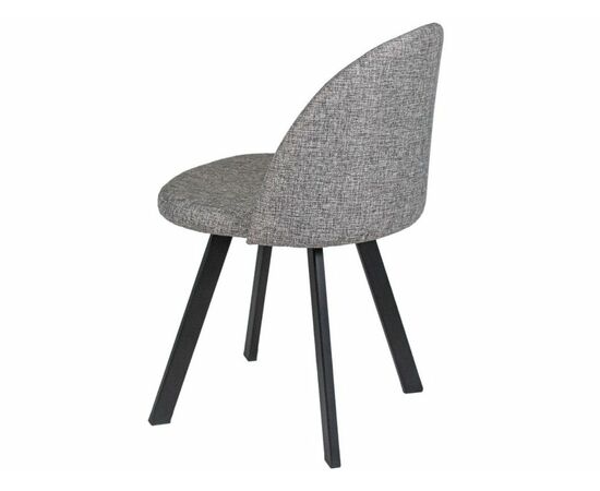 Обеденная группа (Стол Каспер и 4 стула Спайдер), ткань рогожка Графит, изображение 10 | Интернет магазин мебели и декора LifeDekor