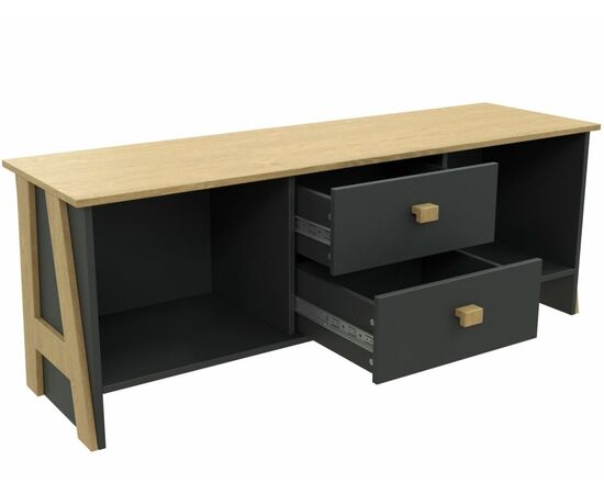 Гостиная «Скандинавия», Антрацит/ дуб наварра, изображение 6 | Интернет магазин мебели и декора LifeDekor