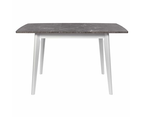 Стол Oslo раскладной 120-160x80x76см, Мрамор Сиена, белый, изображение 4 | Интернет магазин мебели и декора LifeDekor