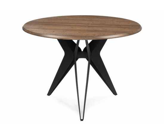 Стол деревянный Рикла 100х76 орех кантри / черный | Интернет магазин мебели и декора LifeDekor