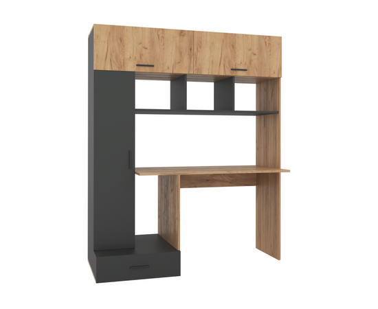 Стол Бишоп 1 дуб крафт золотой / антрацит | Интернет магазин мебели и декора LifeDekor