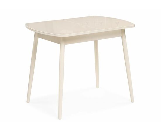 Стол стеклянный Калверт кремовый | Интернет магазин мебели и декора LifeDekor