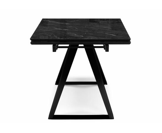 Стол стеклянный Маккарти 160(220)х90х75 дарк / черный, изображение 4 | Интернет магазин мебели и декора LifeDekor