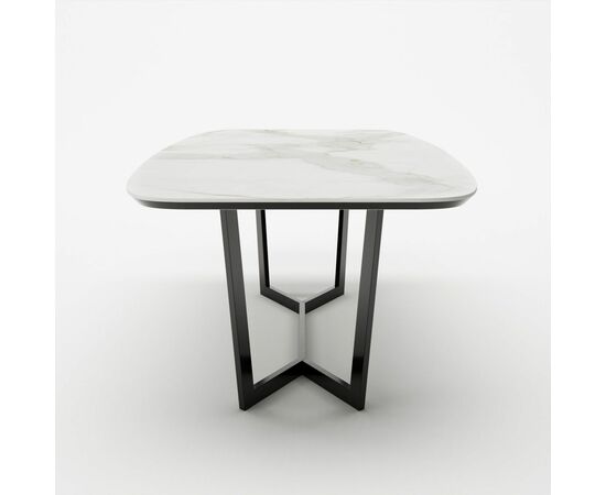 Стол овальный Mercedes 160, керамика белая, изображение 4 | Интернет магазин мебели и декора LifeDekor