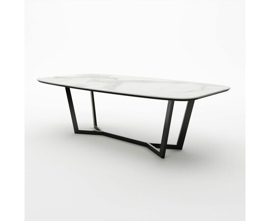 Стол овальный Mercedes 200, керамика белая | Интернет магазин мебели и декора LifeDekor