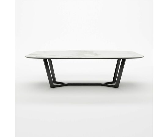 Стол овальный Mercedes 200, керамика белая, изображение 2 | Интернет магазин мебели и декора LifeDekor