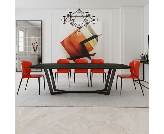 Стол овальный Mercedes 200, керамика черная, изображение 2 | Интернет магазин мебели и декора LifeDekor