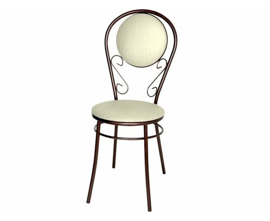 Стул «Ретро» ДП2-23, кожзам Bengal белый, каркас Арабискат | Интернет магазин мебели и декора LifeDekor