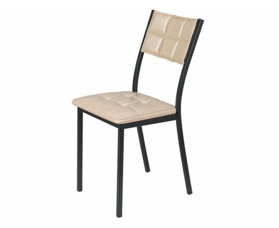 Стул Дункан ДП2-20, Pegas бежевый, каркас черный матовый | Интернет магазин мебели и декора LifeDekor