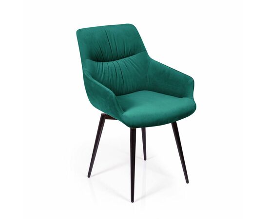 Стул Jordan поворотный 360 градусов, бархат зеленый 19, изображение 2 | Интернет магазин мебели и декора LifeDekor