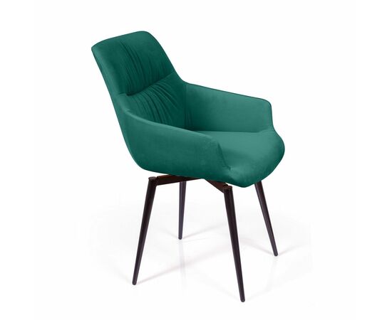 Стул Jordan поворотный 360 градусов, бархат зеленый 19, изображение 4 | Интернет магазин мебели и декора LifeDekor