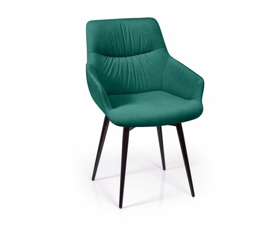 Стул Jordan поворотный 90 градусов, функция возврата, антишум, бархат зеленый 19 | Интернет магазин мебели и декора LifeDekor