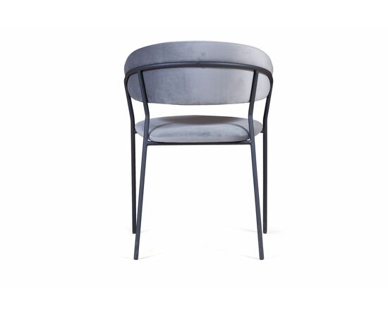 Стул Kelly с подлокотниками, бархат серый 27, изображение 5 | Интернет магазин мебели и декора LifeDekor