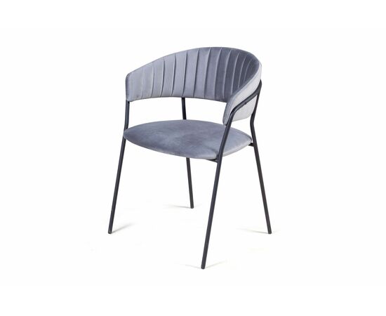 Стул Kelly с подлокотниками, бархат серый 27, изображение 6 | Интернет магазин мебели и декора LifeDekor