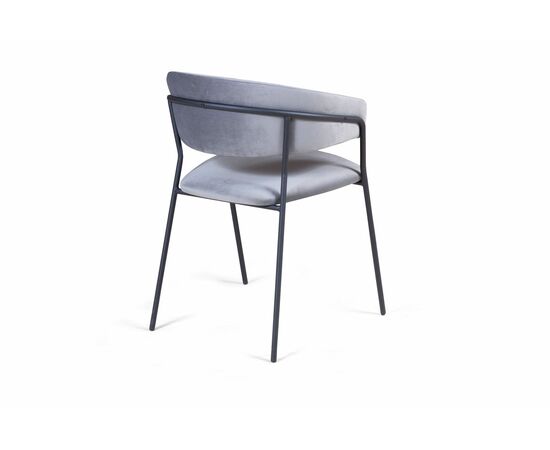 Стул Kelly с подлокотниками, бархат серый 27, изображение 7 | Интернет магазин мебели и декора LifeDekor