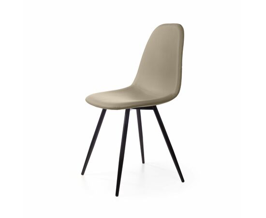 Стул TED, нанокожа Palermo 01, светло-бежевый | Интернет магазин мебели и декора LifeDekor