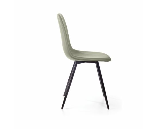 Стул TED, нанокожа Palermo 03, серый, изображение 4 | Интернет магазин мебели и декора LifeDekor