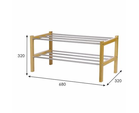Обувница Атлас светло-коричневый, изображение 4 | Интернет магазин мебели и декора LifeDekor