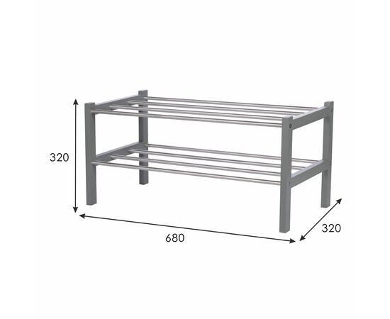 Обувница Атлас серый, изображение 4 | Интернет магазин мебели и декора LifeDekor
