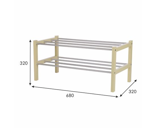 Обувница Атлас слоновая кость, изображение 4 | Интернет магазин мебели и декора LifeDekor