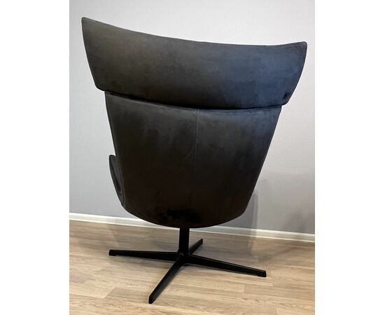 Кресло Imola с подушкой, искусственная замша графит, изображение 10 | Интернет магазин мебели и декора LifeDekor