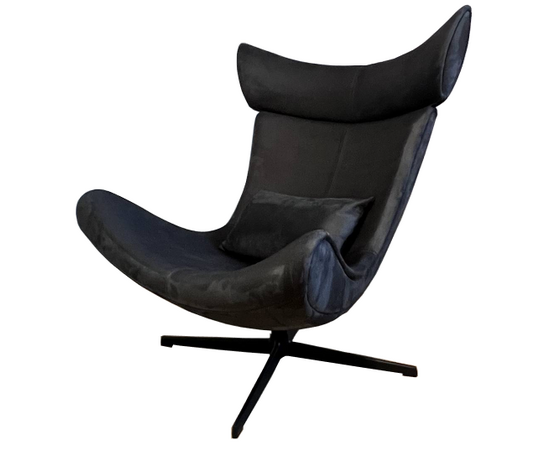 Кресло Imola с подушкой, искусственная замша графит | Интернет магазин мебели и декора LifeDekor