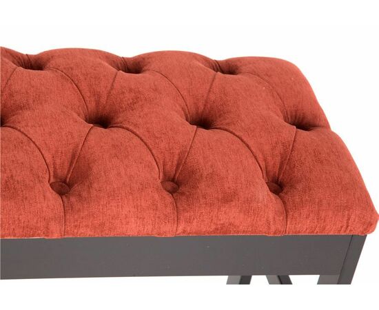 Банкетка "Грейс"  (Венге/ткань Бордовая , каретная стяжка) Вис, изображение 3 | Интернет магазин мебели и декора LifeDekor