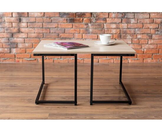 Стол журнальный "Тегра" (ясень шимо светлый), изображение 3 | Интернет магазин мебели и декора LifeDekor